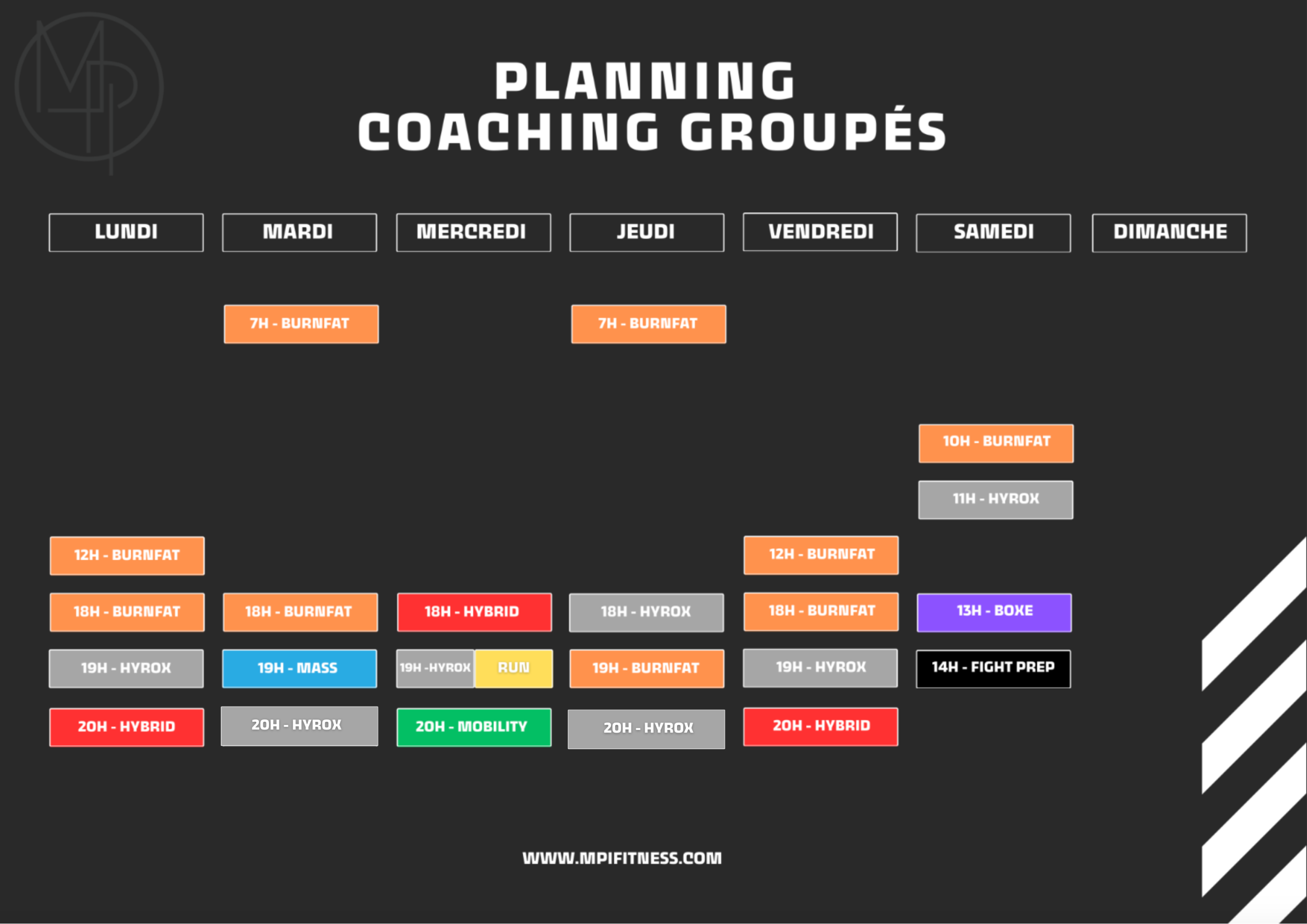 PLANNING MPI FITNESS ILLANGE 2026